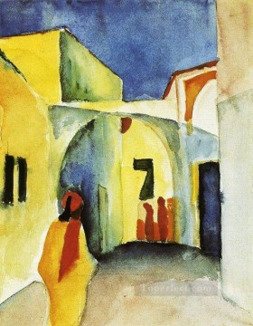 August Macke Painting - View of an Alley August Macke
